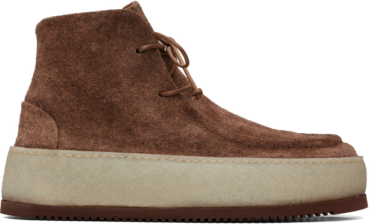 Marsèll Brown Parapana Leather Ankle Boots