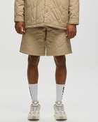 Bstn Brand Logo Pattern Quilted Shorts Beige - Mens - Casual Shorts