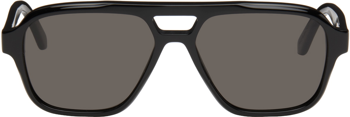 thumbnail image 2 of Retrosuperfuture C2N America Sunglasses – Black Acetate Frame, Black Lenses, Square Style 2 of 6