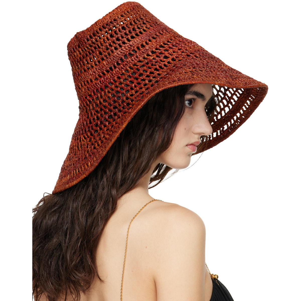 Chloé Brown 'The Chloé Raffia Capeline' Beach Hat