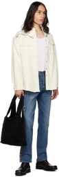 Anna Sui SSENSE Exclusive Indigo Studded Wide-Leg Jeans