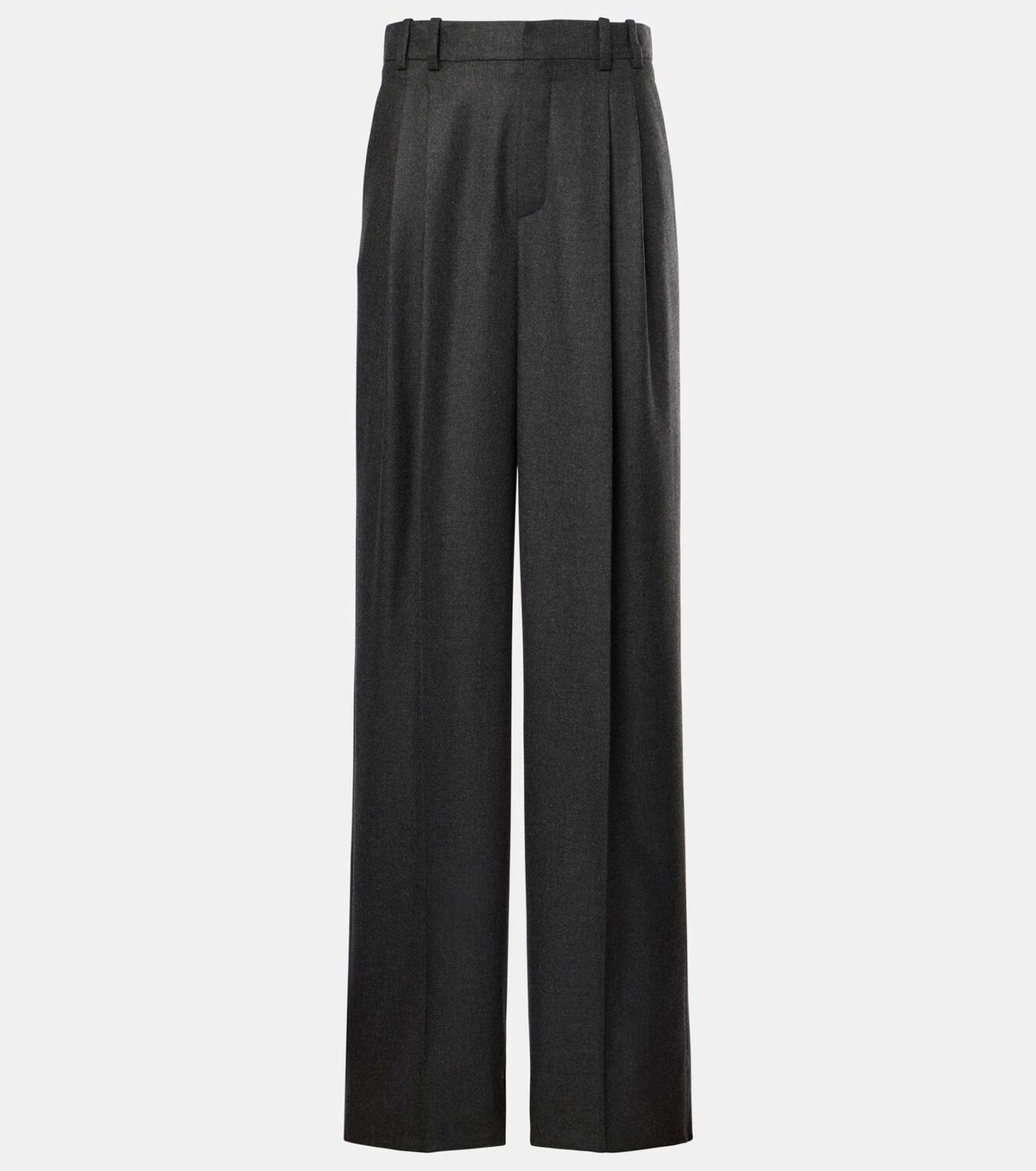 Saint Laurent Pleated cashmere wide-leg pants Saint Laurent