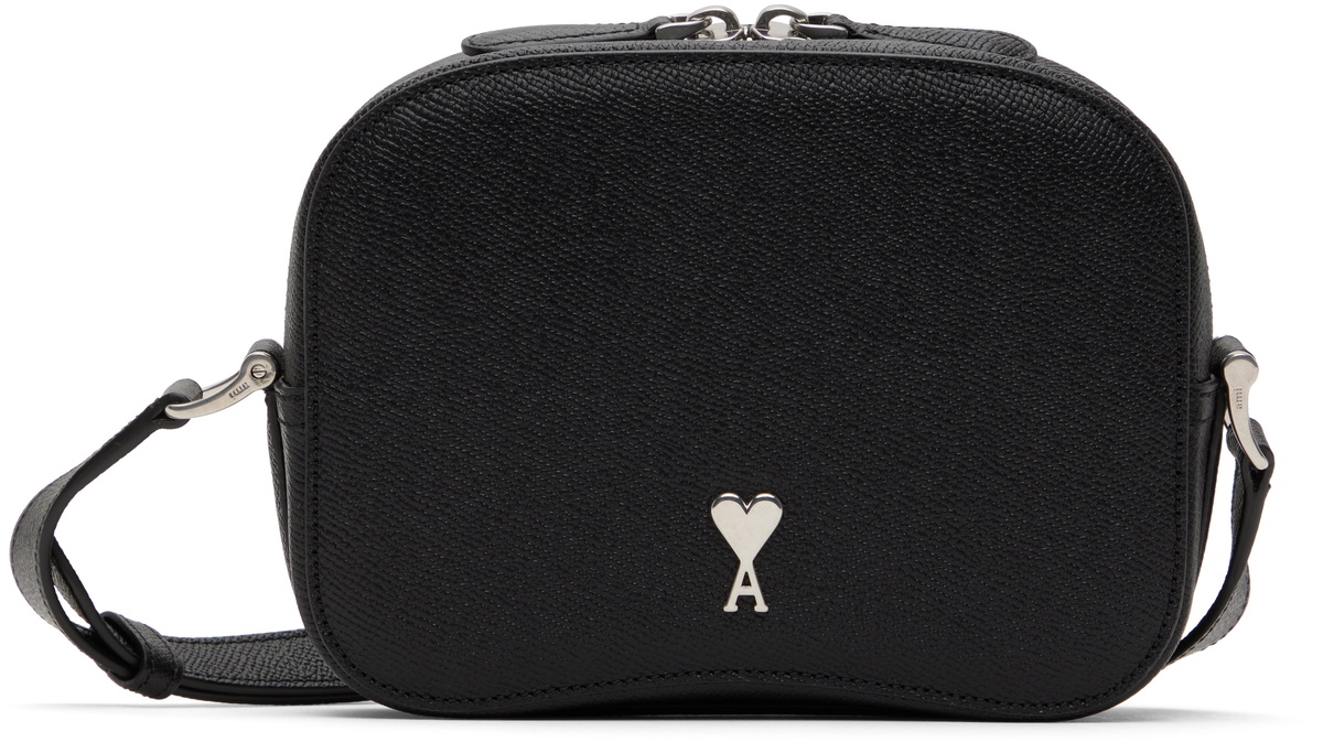 AMI Paris Black Paris Paris Vertical Camera Bag AMI