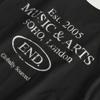END. Worn Established T-shirt in Cinder Black