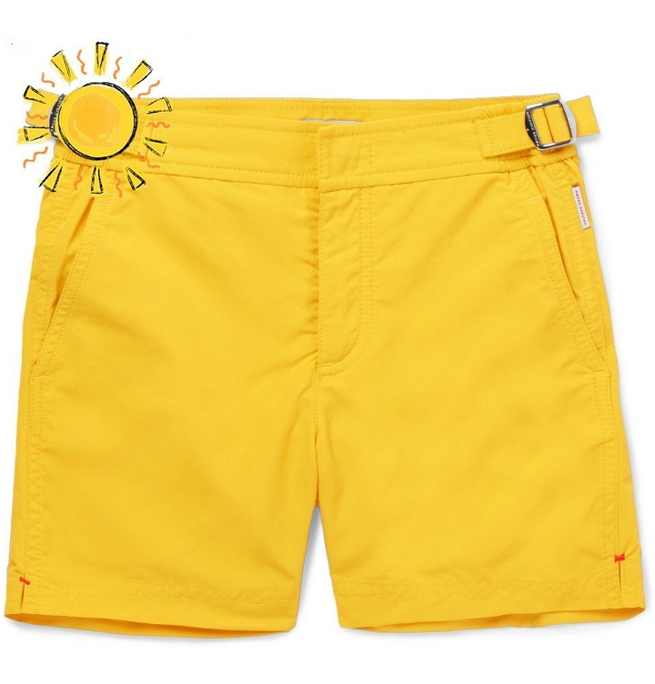 Photo: Orlebar Brown - Boys Ages 4 - 12 Russell Swim Shorts - Men - Yellow