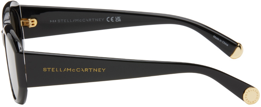 Stella McCartney Black Oval Sunglasses