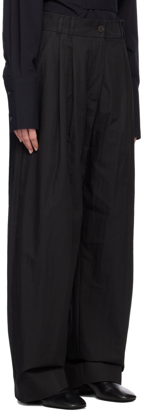 Studio Nicholson Black Nika Trousers Studio Nicholson