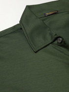 Rubinacci - Wool-Piqué Shirt - Green