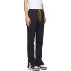 Rhude Black Oversized Lounge Pants