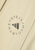 Adidas X Stella Mccartney Logo-print Cotton Sweatpants Beige