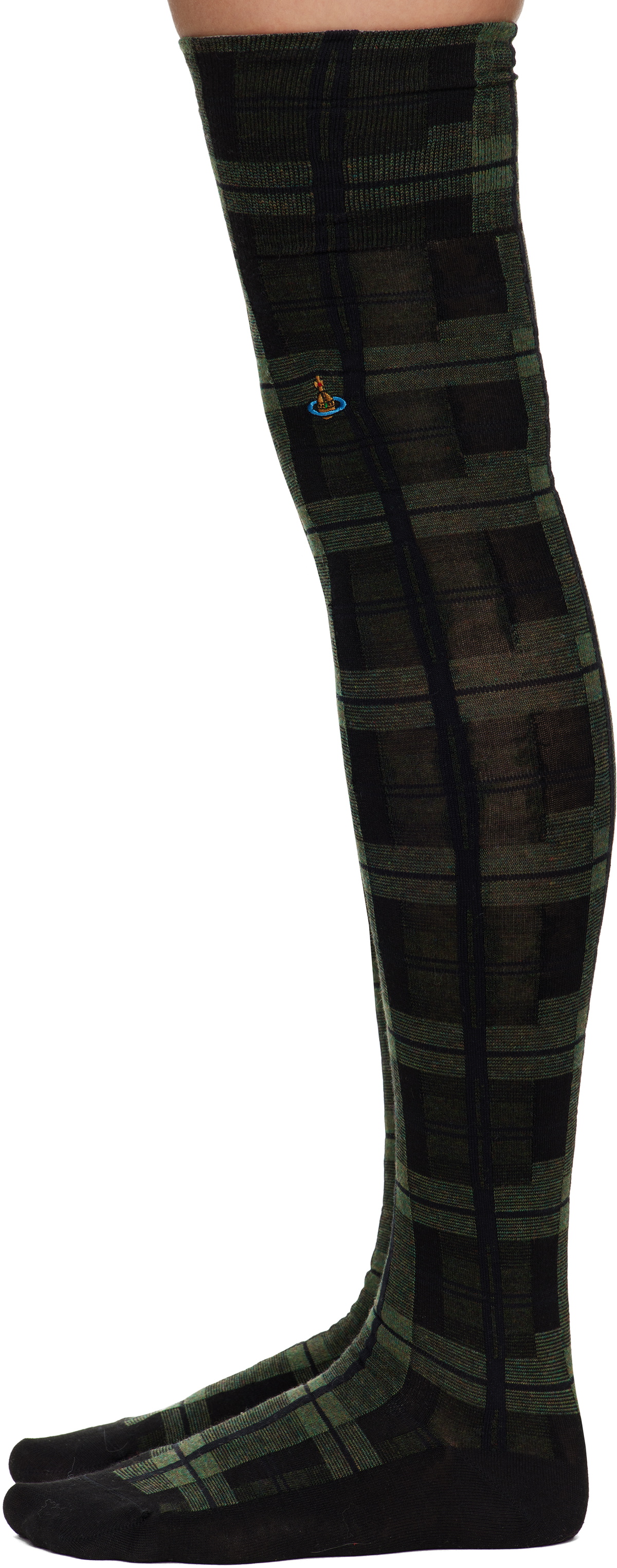 Vivienne Westwood Green Over The Knee Socks