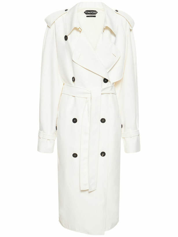 Photo: TOM FORD Fluid Twill Trench Coat