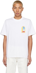 Casablanca White L'Arche De Jour T-Shirt