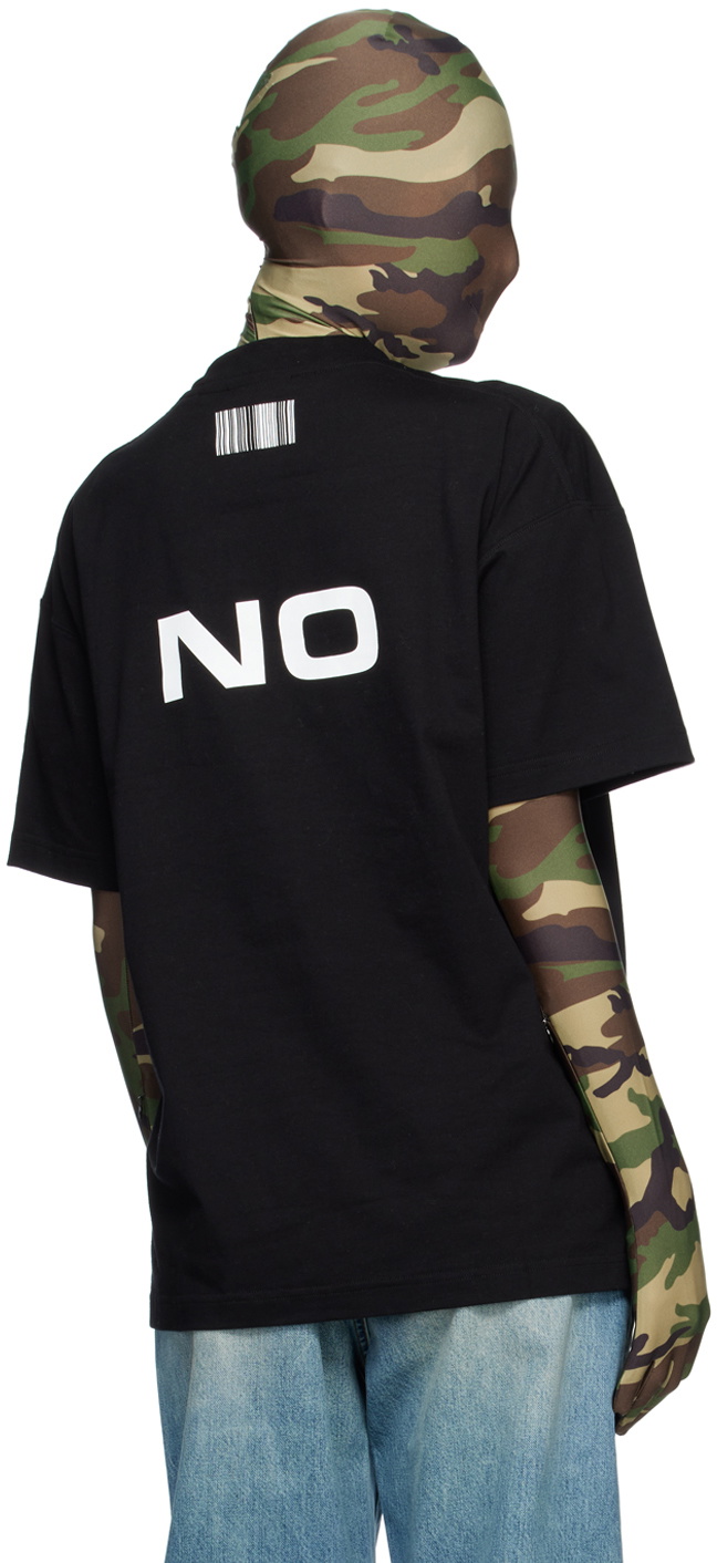 VTMNTS Black 'Yes/No' T-Shirt