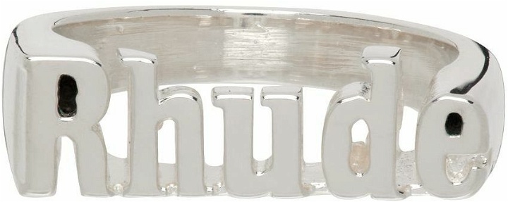 Photo: Rhude Silver Logo Ring