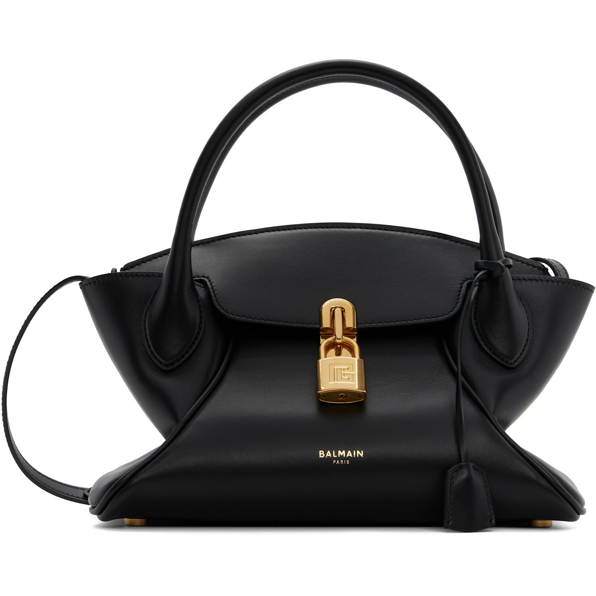 BALMAIN Black Small Pulse Day Bag