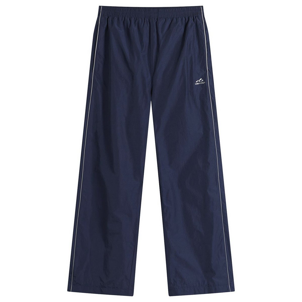 Balenciaga Men's Techno Cotton Tracksuit Pants in New Dark Navy