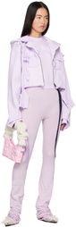 Ottolinger Purple Distressed Drape Lounge Pants