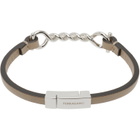 Ferragamo Gancini Leather Bracelet