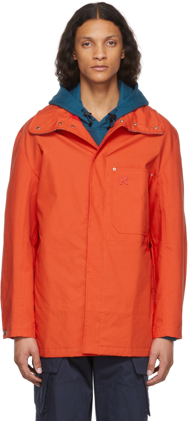 Kenzo Ladies Apricot Lightweight Monogram Padded Jacket, Size Medium, Women's, Orange