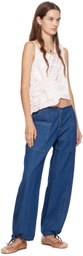 Sandy Liang Indigo Tifosi Jeans