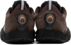Marine Serre Brown Metal Free Leather MS Rise II Sneakers