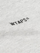 WTAPS - Logo-Embroidered Cotton-Jersey T-Shirt - Gray