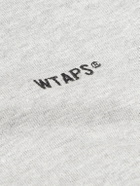 WTAPS - Logo-Embroidered Cotton-Jersey T-Shirt - Gray