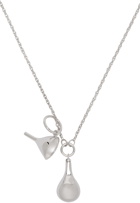 LEMAIRE Silver Small Perfume Bottle Pendant Necklace