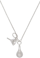 LEMAIRE Silver Small Perfume Bottle Pendant Necklace