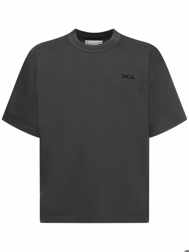 Photo: SACAI - Cotton Jersey Logo T-shirt