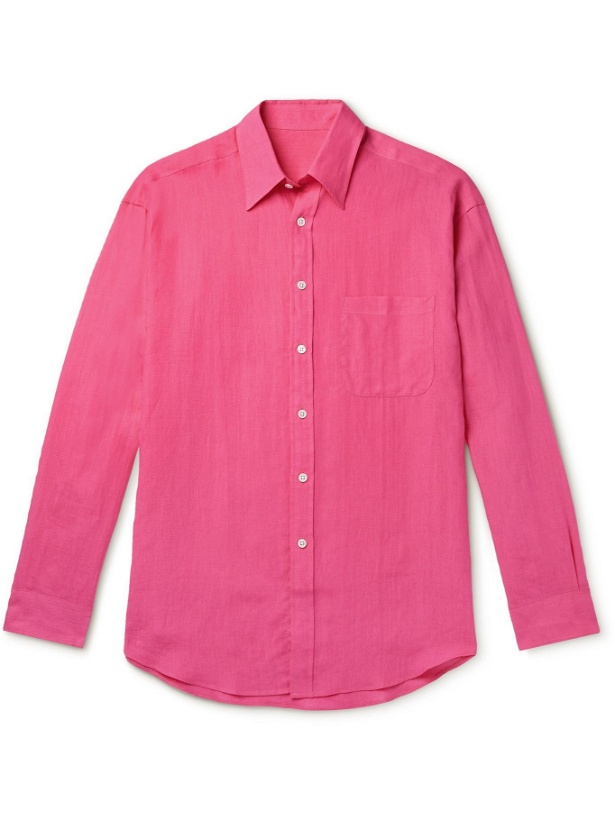 Photo: ANDERSON & SHEPPARD - Linen Shirt - Pink