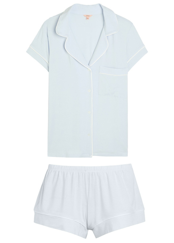 Photo: Eberjey Gisele Stretch-jersey Pyjama set Blue