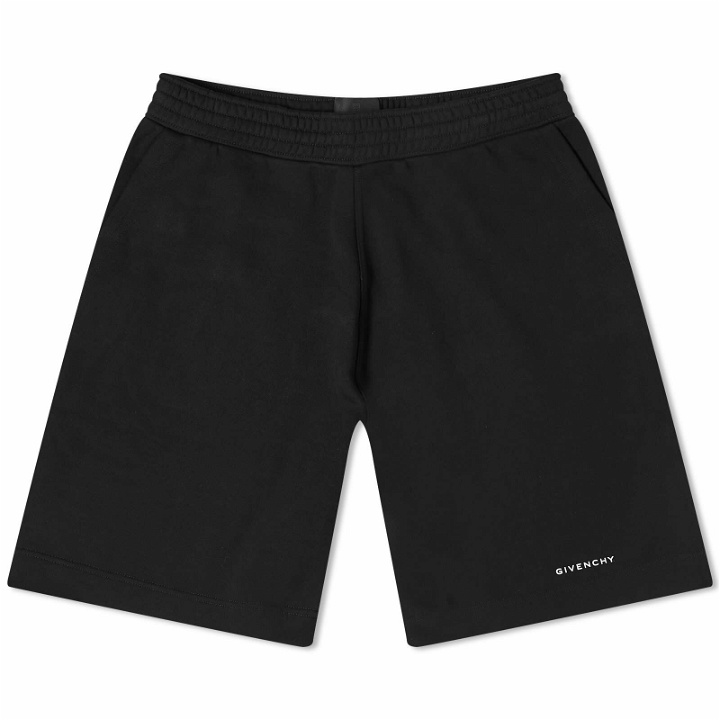 Photo: Givenchy Men's Boxy Fit Bermuda Shorts in Black