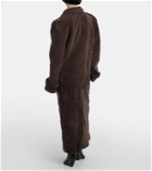 The Mannei Rutul oversized faux fur-trimmed coat