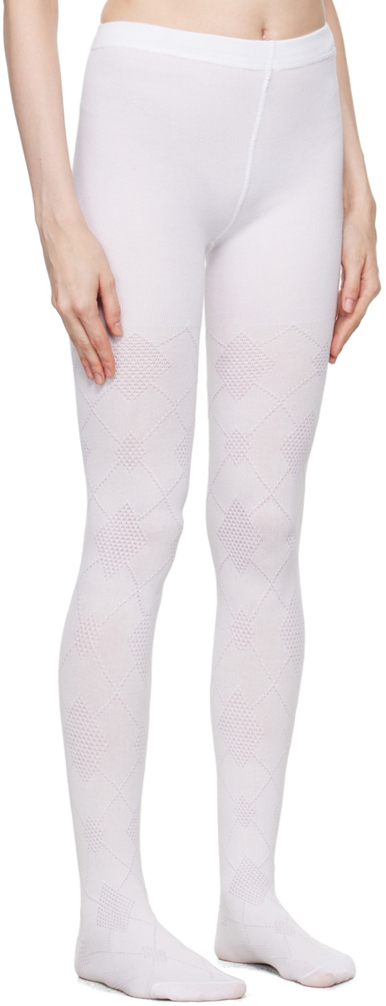 【OPEN YY】24FW ARGYLE COTTON TIGHTS ARGYLE COTTON TIGHTS, BLACK