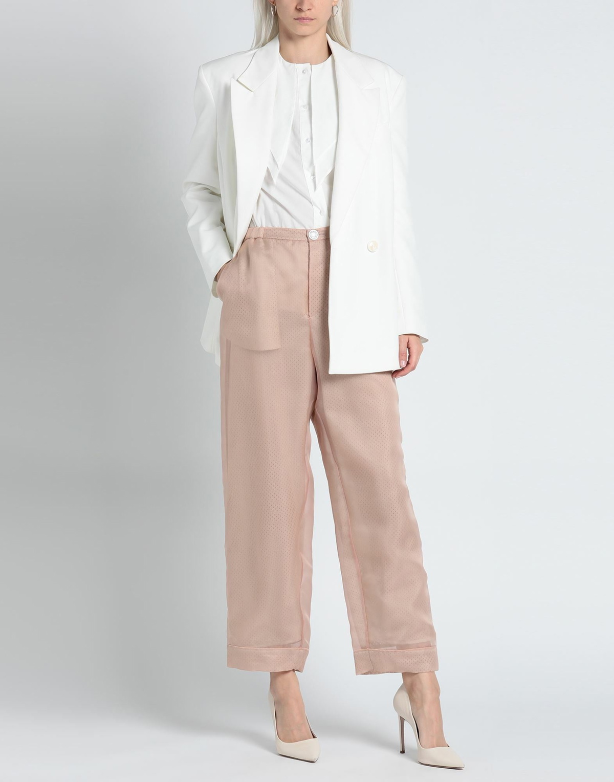 Koché Womens Pants in Blush