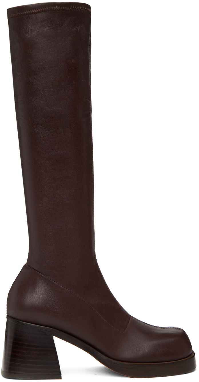 Miista Brown Hedy Boots MIISTA