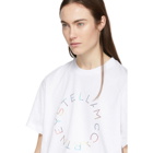 Stella McCartney White Foil Print T-Shirt