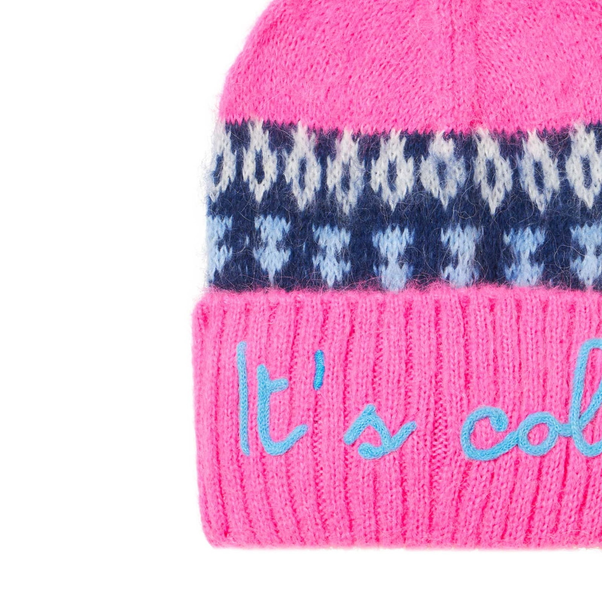 MC2 Saint Barth Girl Soft Beanie With Nordic Jacquard