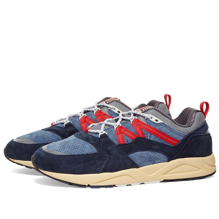 Photo: Karhu Men's Fusion 2.0 Sneakers in India Ink/Fiery Red