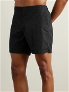 Mr P. - Straight-Leg Mid-Length Swim Shorts - Black