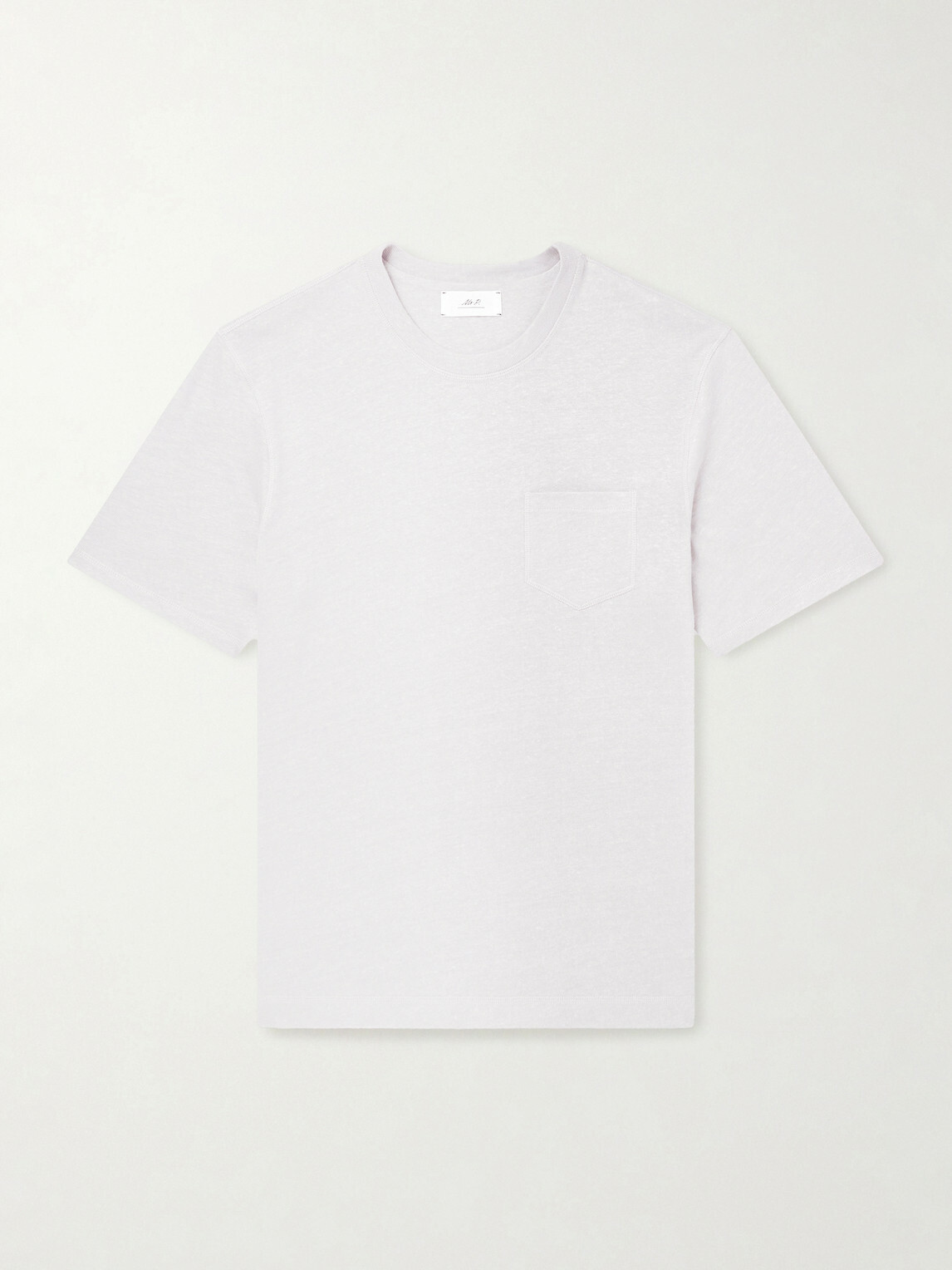 Mr P. - Linen and Organic Cotton-Blend T-Shirt - Gray