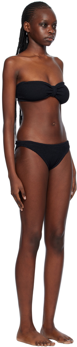 ビキニ HUNZA G Women Swimsuit 93741 BGINACON 92641 Black Hunza G Black Jean Bikini Hunza G