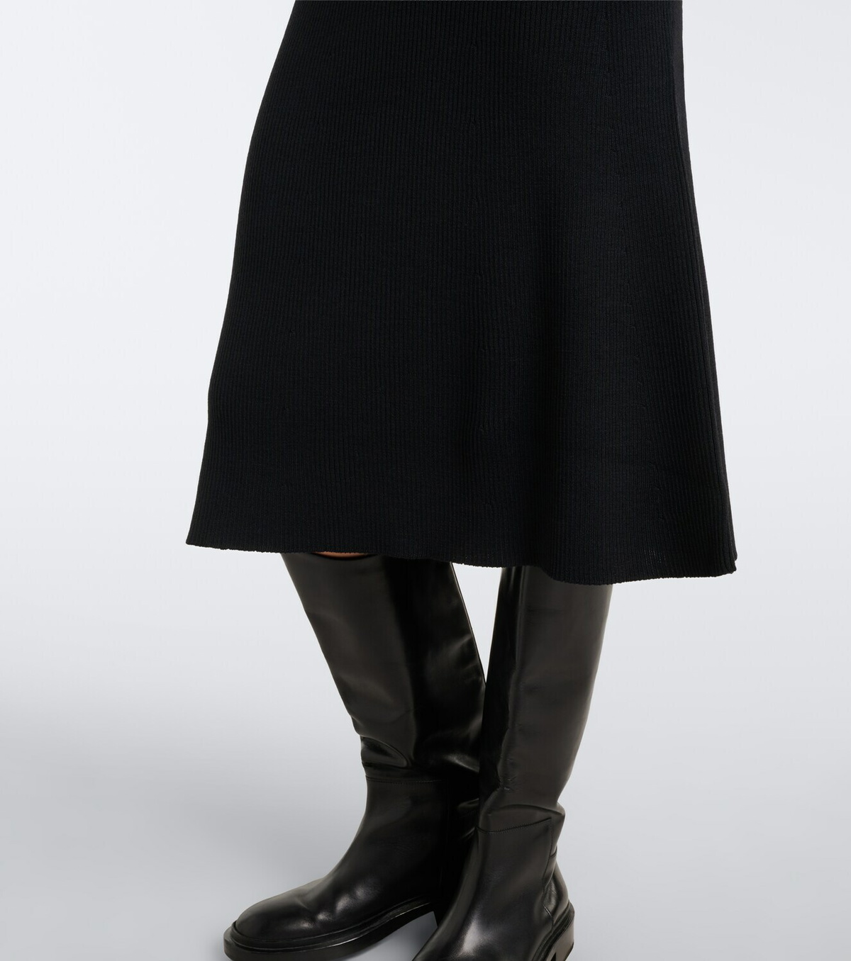Moncler Ribbed-knit midi dress