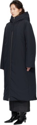 Jil Sander Black Relaxed Fit Long Down Coat