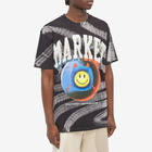 MARKET Men's Smiley Happiness Within T-Shirt in Black Tie-Dye