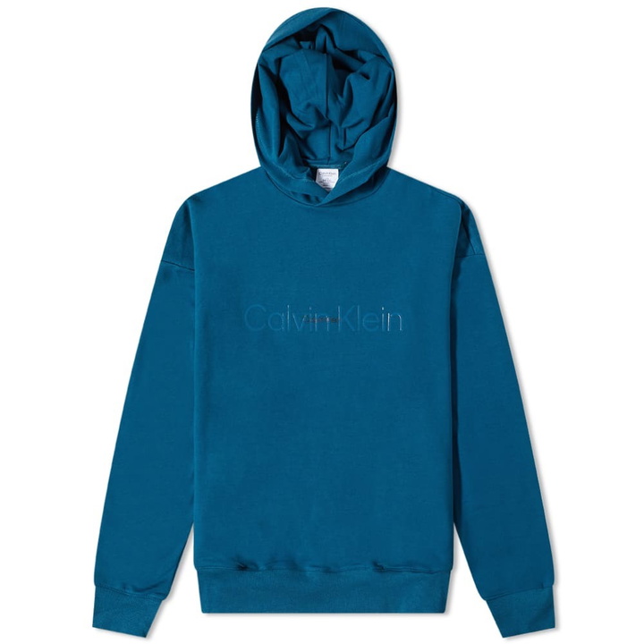 Photo: Calvin Klein Men's CK Underwear Centre Logo Hoody in Legion Blue