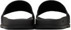 Hugo Black Italian-Made Mixed Logos Pool Slides