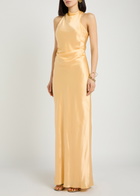 Reformation Anaiis Silk Maxi Dress Cream